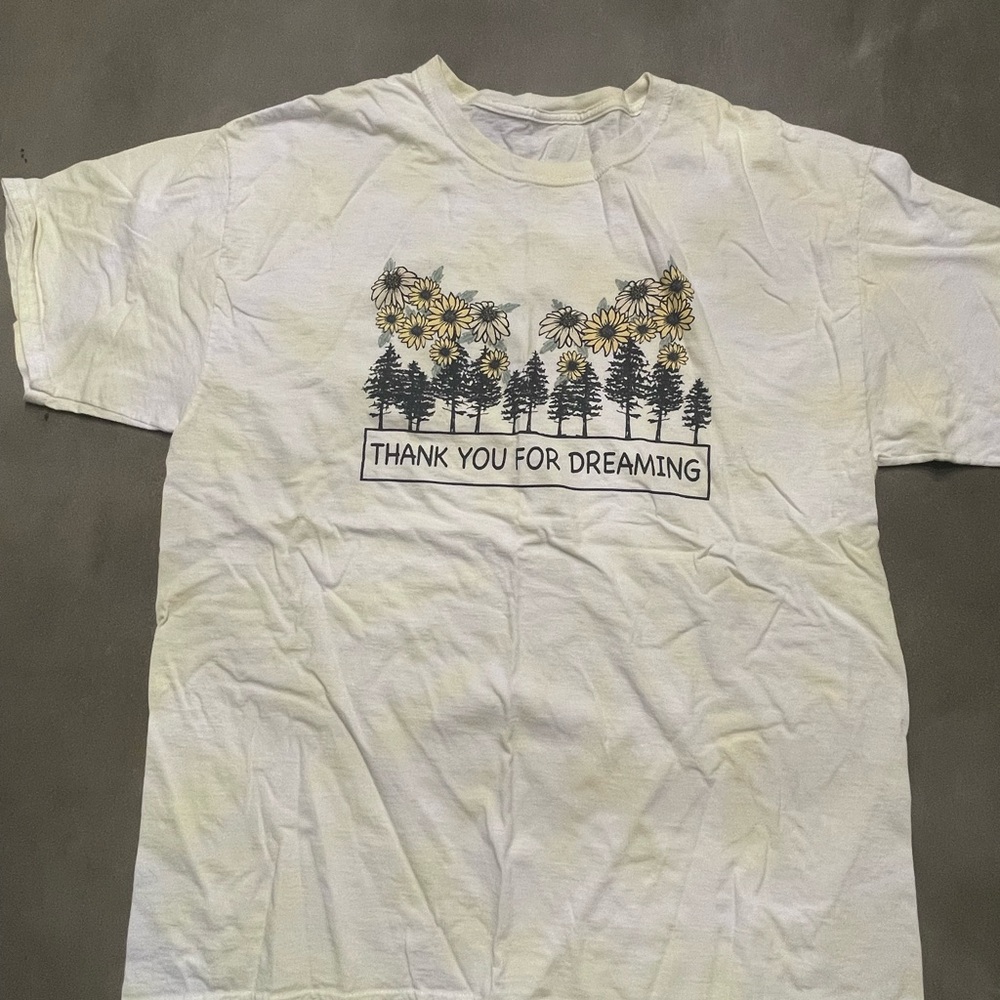 White Graphic Kids T-Shirt
